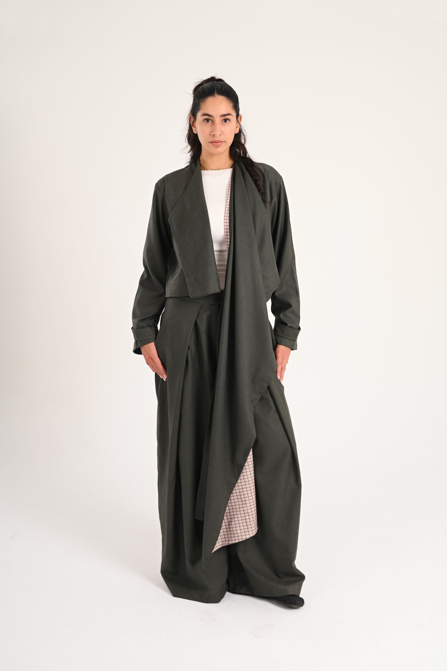 OLIVE CAPE JACKET