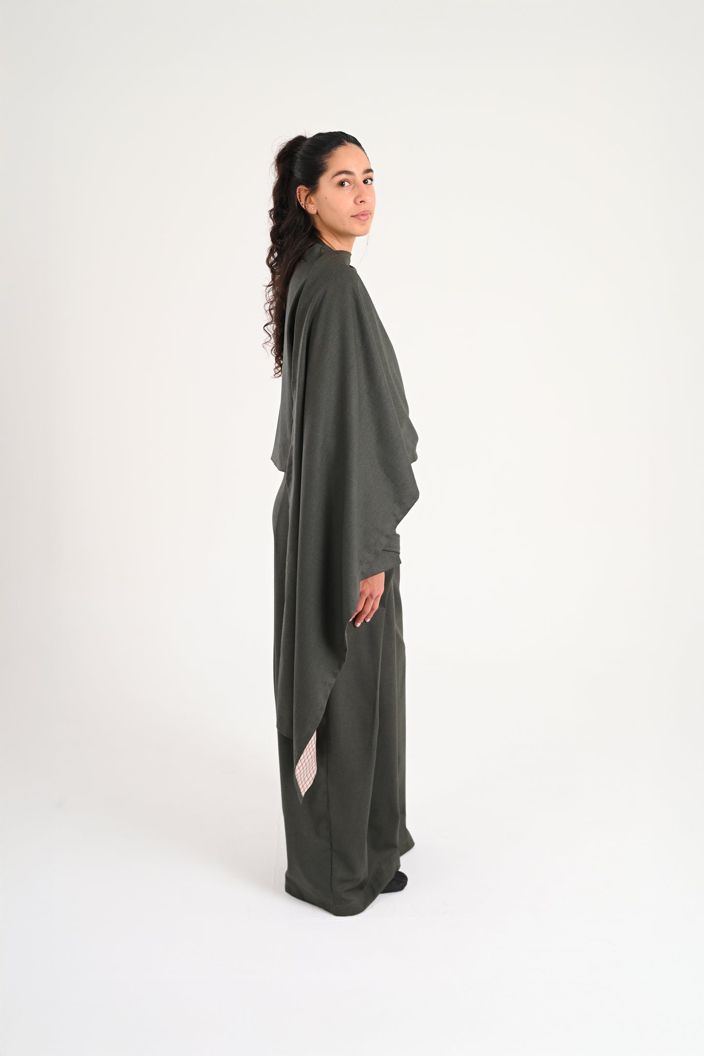 OLIVE CAPE JACKET