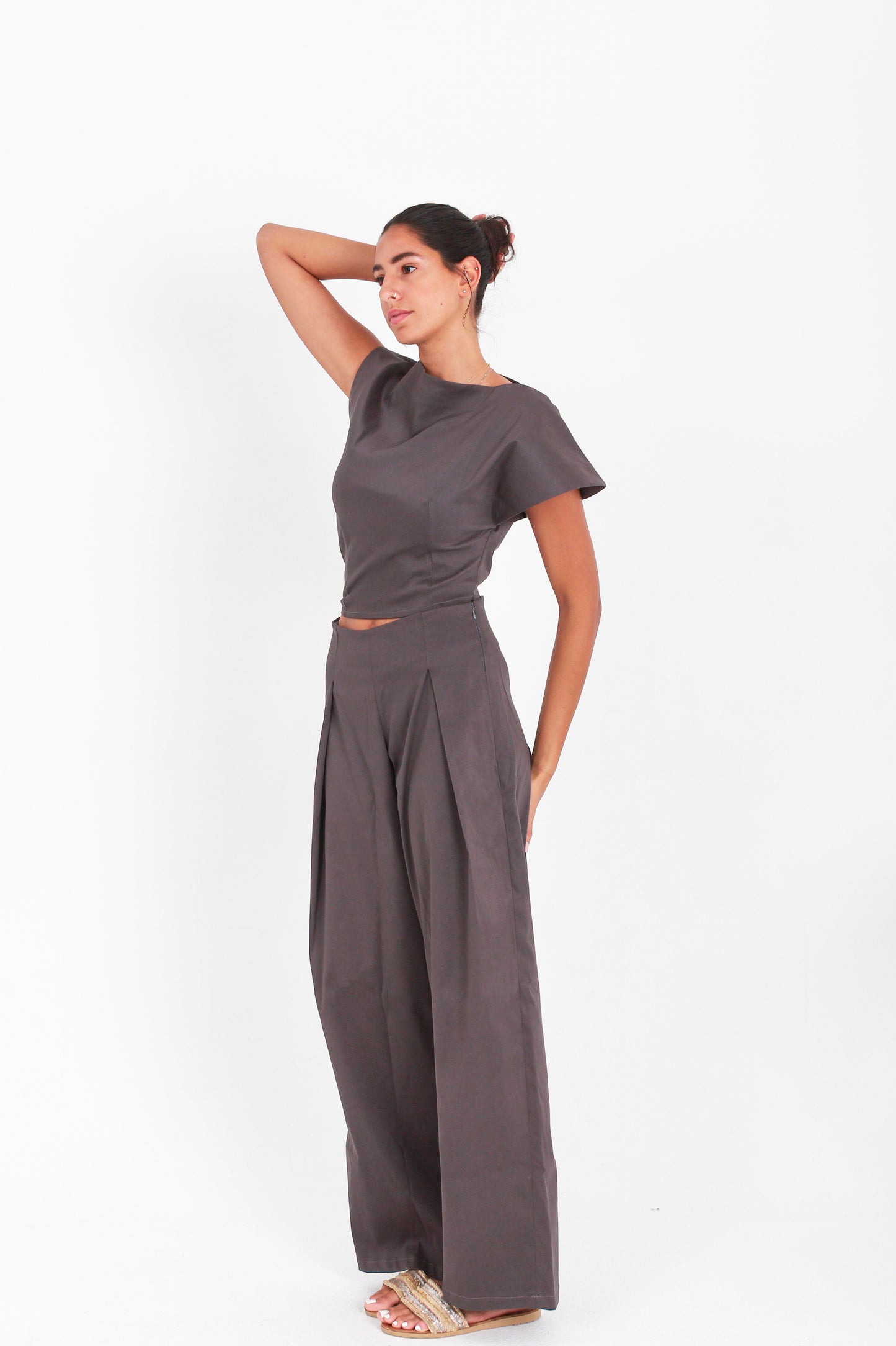CHARCOAL FORMAL PANTS